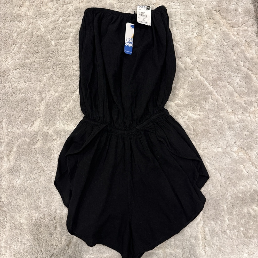 Calvin Klein Black Strapless Jumpsuit